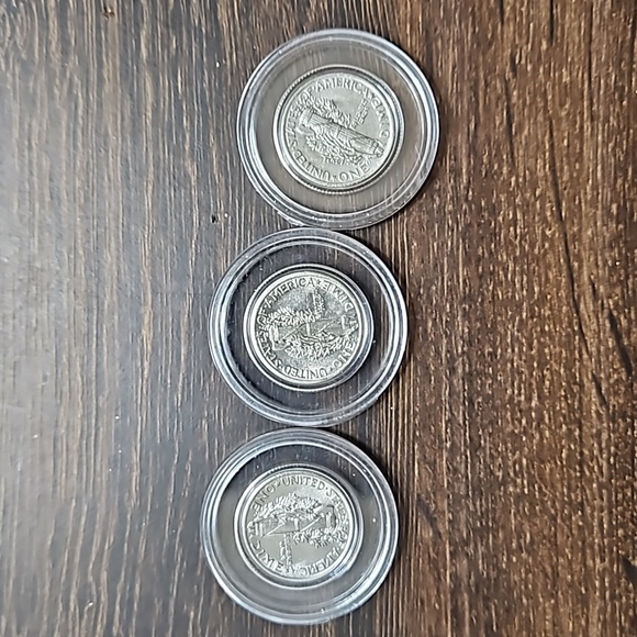 Silver Mercury Dimes-1916,1917,1918.Beautiful Condition.Full Split Bands. - Picture 2 of 8